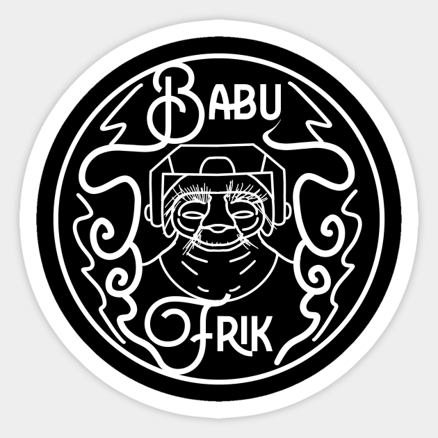 Babu Frik Minimal Sticker by POPITONTHEWALL